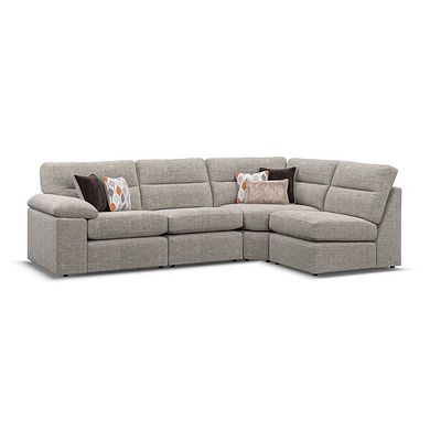 Morgan Modular Group 4 in Santos Mink with Orange and Beige Scatters 