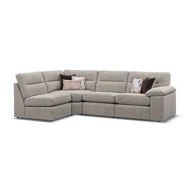 Morgan Modular Group 5 in Santos Mink with Orange and Beige Scatters 