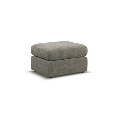 Morgan Small Fender Footstool in Olive Green fabric