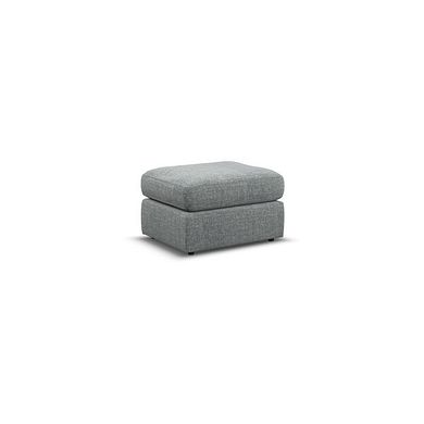 Morgan Small Fender Footstool in Santos Steel fabric
