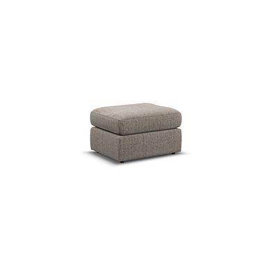 Morgan Small Fender Footstool in Santos Taupe fabric