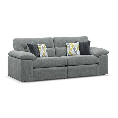 Morgan 3 Seater Sofa in Santos Steel