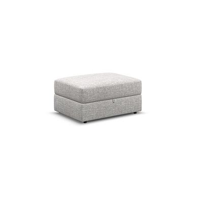 Morgan Storage Footstool in Santos Silver