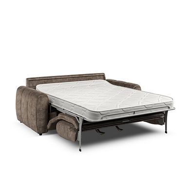 Nap 3 Seater Sofa Bed in Dapple Chocolate Fabric