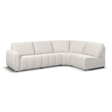 Nap 4 Seat Left Hand Modular Corner Sofa in  Coastal Linen Fabric - Group 4