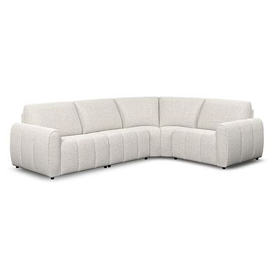 Nap 4 Seat Left Hand Modular Corner Sofa in  Coastal Linen Fabric- Group 2