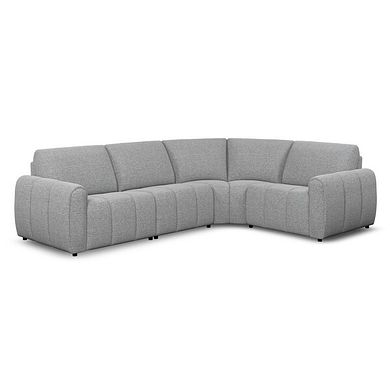 Nap 4 Seat Left Hand Modular Corner Sofa in Coastal Mist Fabric - Group 2