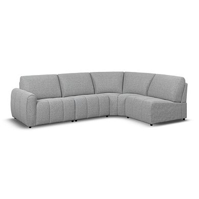 Nap 4 Seat Left Hand Modular Corner Sofa in  Coastal Mist Fabric- Group 4