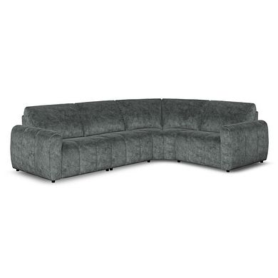 Nap 4 Seat Left Hand Modular Corner Sofa in Dapple Grey Fabric - Group 2