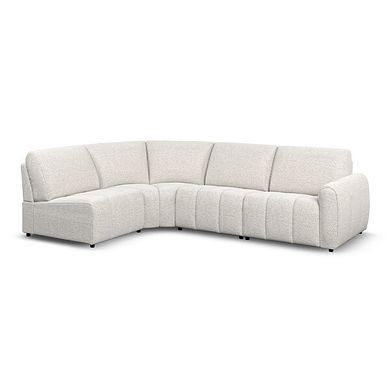 Nap 4 Seat Right Hand Modular Corner Sofa in Coastal Linen Fabric - Group 5