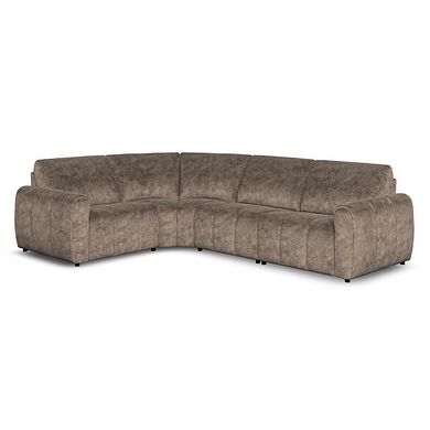 Nap 4 Seat Right Hand Modular Corner Sofa in Dapple Chocolate Fabric  - Group 2