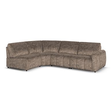 Nap 4 Seat Right Hand Modular Corner Sofa in Dapple Chocolate Fabric  - Group 5