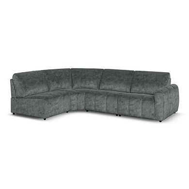 Nap 4 Seat Right Hand Modular Corner Sofa in Dapple Grey Fabric  - Group 5