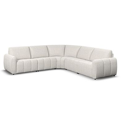 Nap 5 Seat Modular Corner Sofa in  Coastal Linen Fabric - Group 3