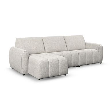 Nap Modular 3 Seater Left Hand Chaise Sofa in Coastal Linen Fabric - Group 14
