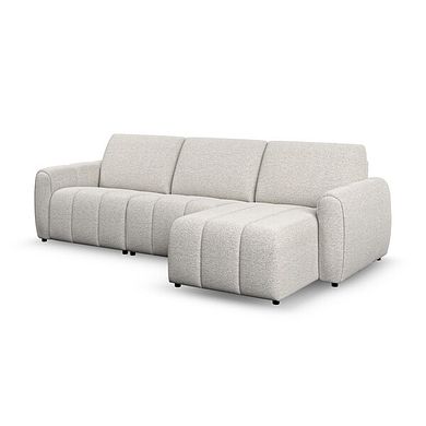 Nap Modular 3 Seater Right Hand Chaise Sofa in Coastal Linen Fabric - Group 15