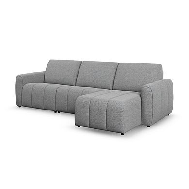 Nap Modular 3 Seater Right Hand Chaise Sofa in Coastal Mist Fabric - Group 15