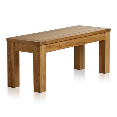 Natural Solid Oak 3ft 7 Bench