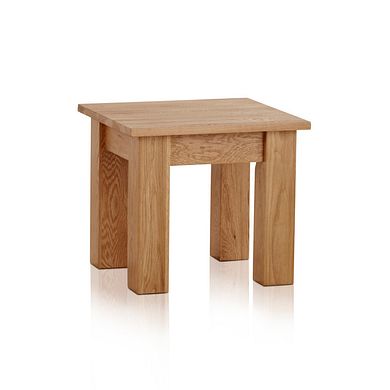 Natural Solid Oak Minimalist Side Table