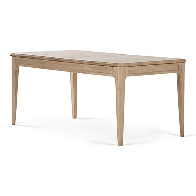 Newton Light Natural Solid Oak 5ft11" Extending Dining Table