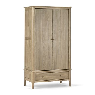Newton Light Natural Solid Oak Double Wardrobe