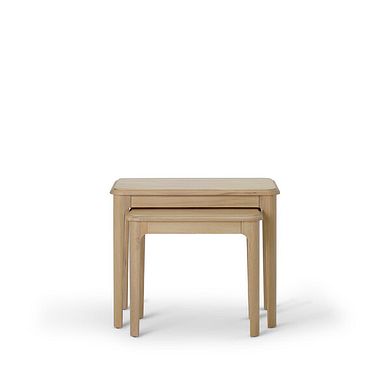 Newton Light Natural Solid Oak Nest of Tables