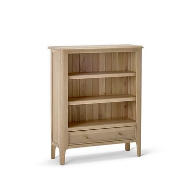 Newton Light Natural Solid Oak Small Bookcase