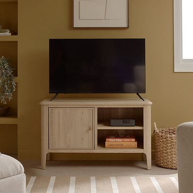 Newton Light Natural Solid Oak Small TV Unit