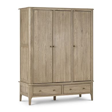 Newton Light Natural Solid Oak Triple Wardrobe