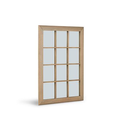 Newton Light Natural Solid Oak Wall Mirror