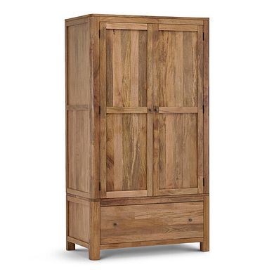 Noah Solid Mango Double Wardrobe