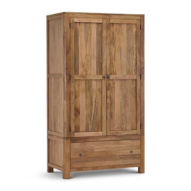 Noah Solid Mango Double Wardrobe