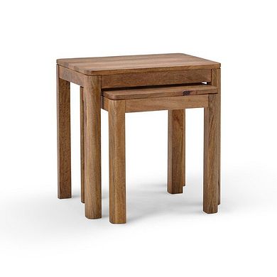 Noah Solid Mango Nest of 2 Tables