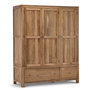 Noah Solid Mango Triple Wardrobe