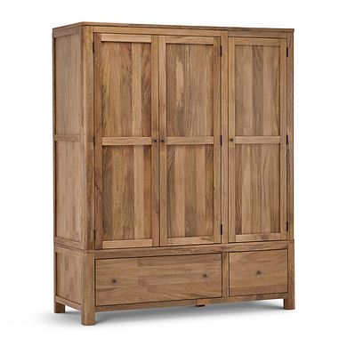 Noah Solid Mango Triple Wardrobe