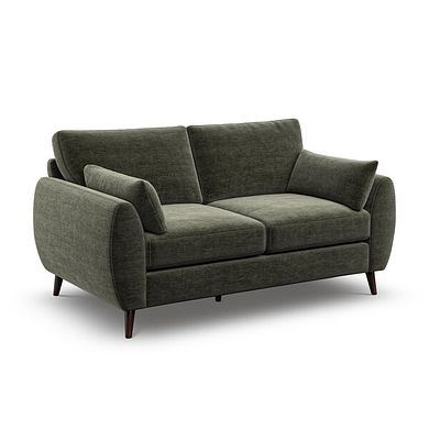 Nova 2 Seater Sofa in Canna Dark Green Fabric