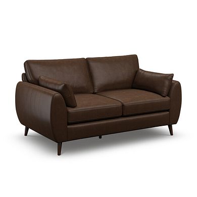 Nova 2 Seater Sofa in Dark Brown Leather