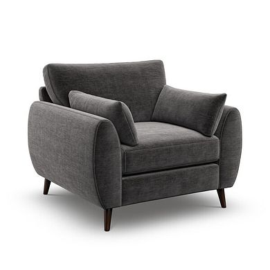 Nova Armchair in Canna Dark Grey Fabric