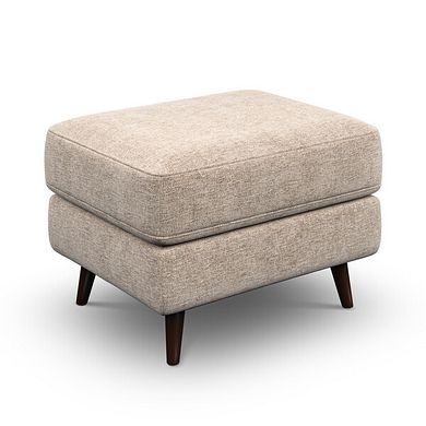 Nova Footstool in Arlan Abalone Fabric