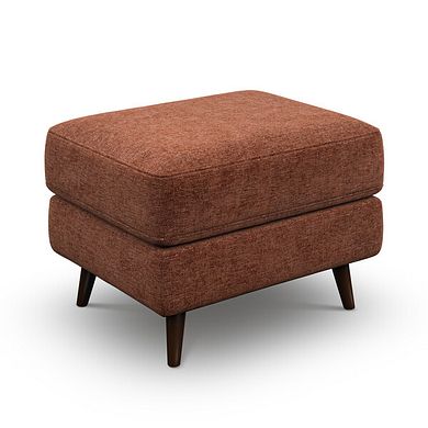 Nova Footstool in Arlan Copperwood Fabric