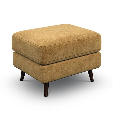 Nova Footstool in Arlan Honeycomb Fabric