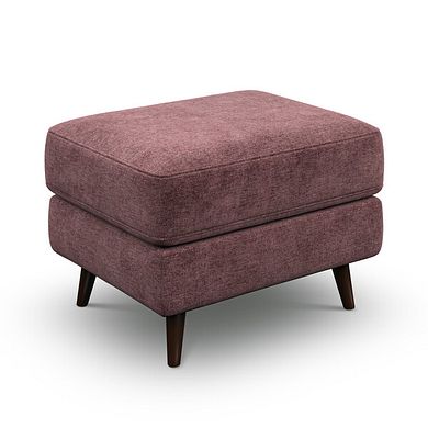 Nova Footstool in Arlan Rosewood Fabric