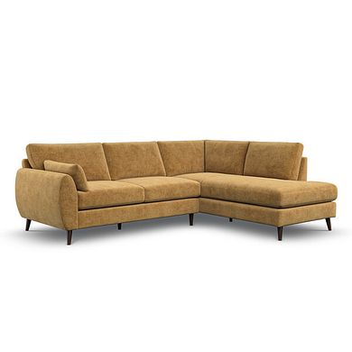 Nova Left Hand Corner Chaise Sofa in Arlan Honeycomb Fabric