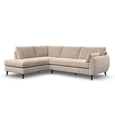 Nova Right Hand Corner Chaise Sofa in Arlan Abalone Fabric