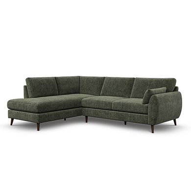 Nova Right Hand Corner Chaise Sofa in Arlan Mossy Fabric