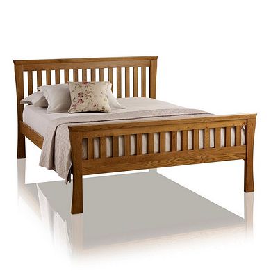 Orrick Rustic Solid Oak 5ft King-Size Bed