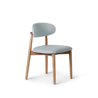 Otis Chair Cloud Grey with Oak Legs  