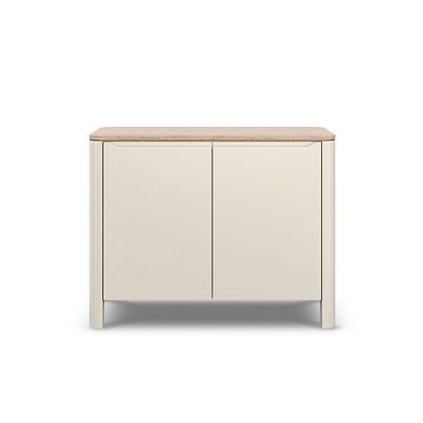 Otto Smoked Oak and Cashmere Painted Small Sideboard