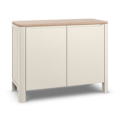 Otto Smoked Oak and Cashmere Painted Small Sideboard