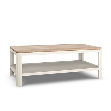 Otto Smoked Oak Finish and Cashmere Painted Coffee Table